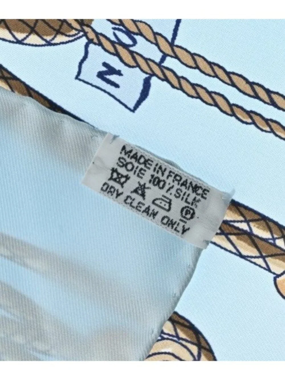 Hermes Bandana Scarf Blue - Picture 6 of 6
